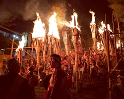 由岐神社の鞍馬の火祭