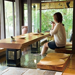 大原山荘足湯カフェ